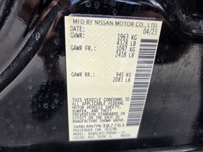 2023 Nissan Altima 2.5 SV