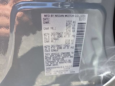 2024 Nissan Frontier PRO-4X