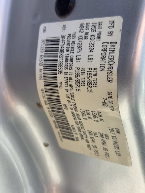 2006 Chrysler PT Cruiser Base